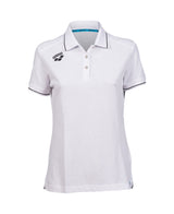 Arena Dames Poloshirt Team Solid Cotton Wit