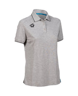 Arena Dames Poloshirt Team Solid Cotton Heather-Grijs