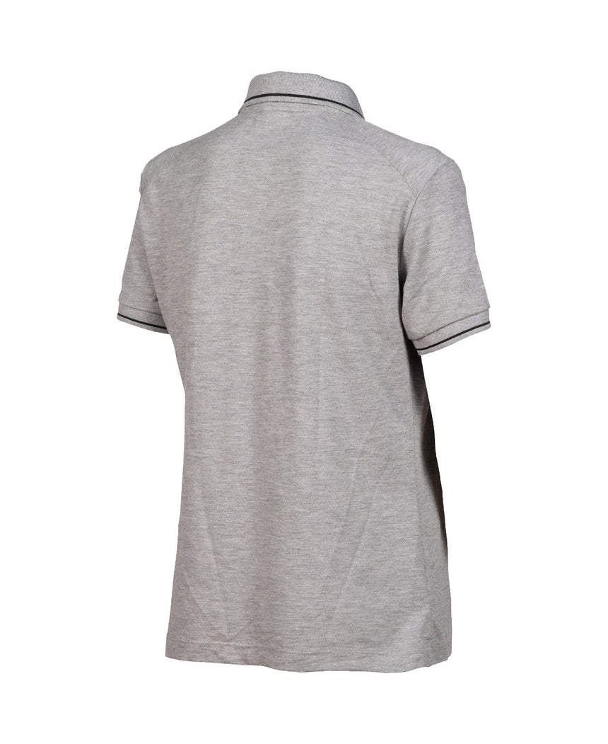 Arena Dames Poloshirt Team Solid Cotton Heather-Grijs