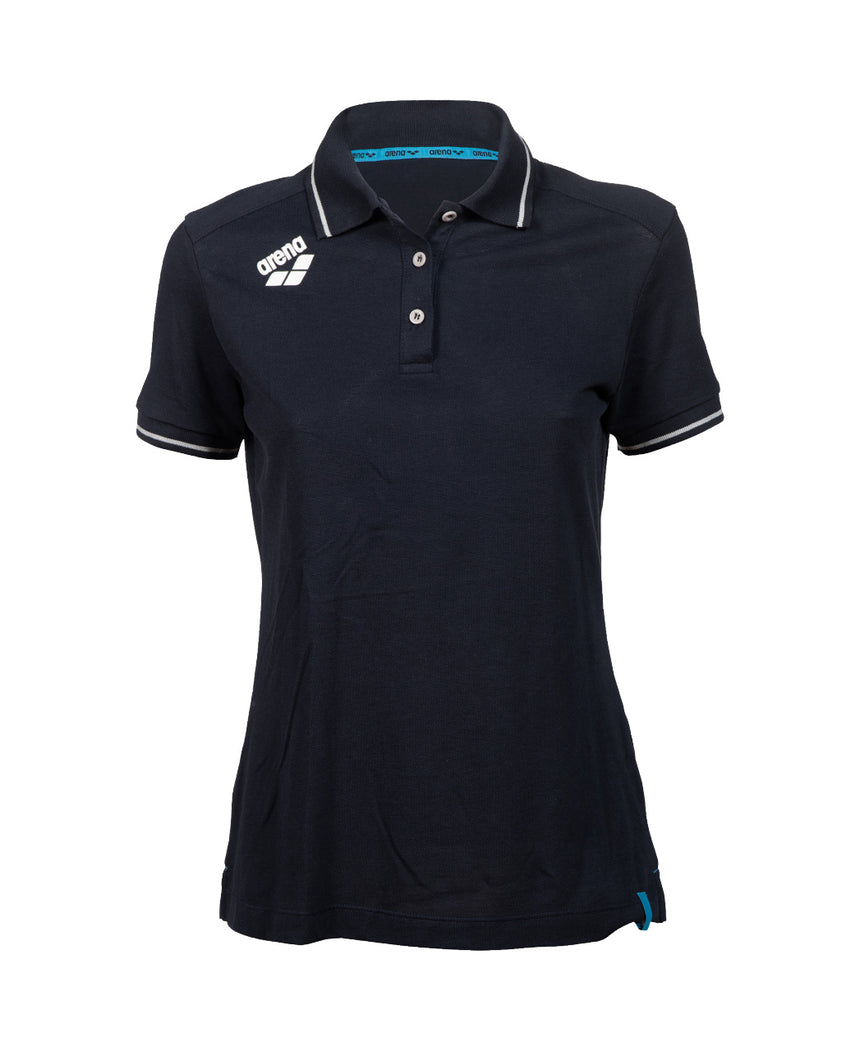 Arena Dames Poloshirt Team Solid Cotton Marine