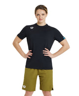 Arena T-shirt Team Solid Zwart