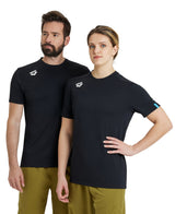 Arena T-shirt Team Solid Zwart