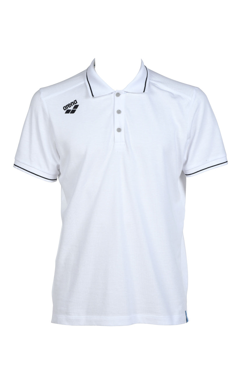 Arena Poloshirt Team Solid Cotton Wit