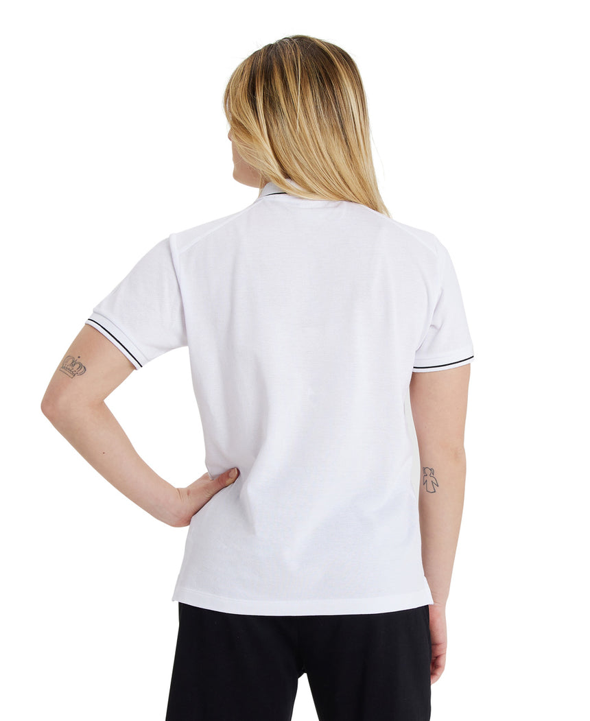 Arena Poloshirt Team Solid Cotton Wit