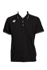 Arena Poloshirt Team Solid Cotton Zwart