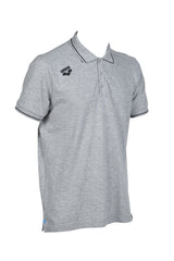 Arena Poloshirt Team Solid Cotton Heather-Grijs
