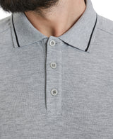 Arena Poloshirt Team Solid Cotton Heather-Grijs