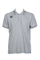Arena Poloshirt Team Solid Cotton Heather-Grijs