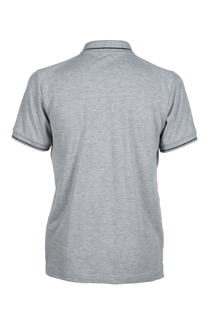 Arena Poloshirt Team Solid Cotton Heather-Grijs