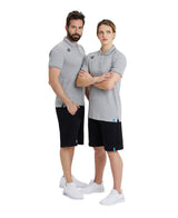 Arena Poloshirt Team Solid Cotton Heather-Grijs