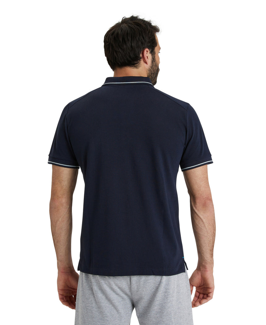 Arena Poloshirt Team Solid Cotton Marine