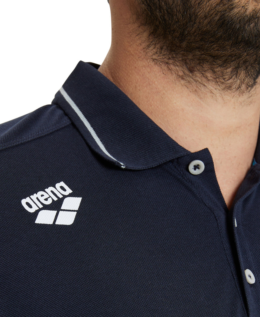 Arena Poloshirt Team Solid Cotton Marine