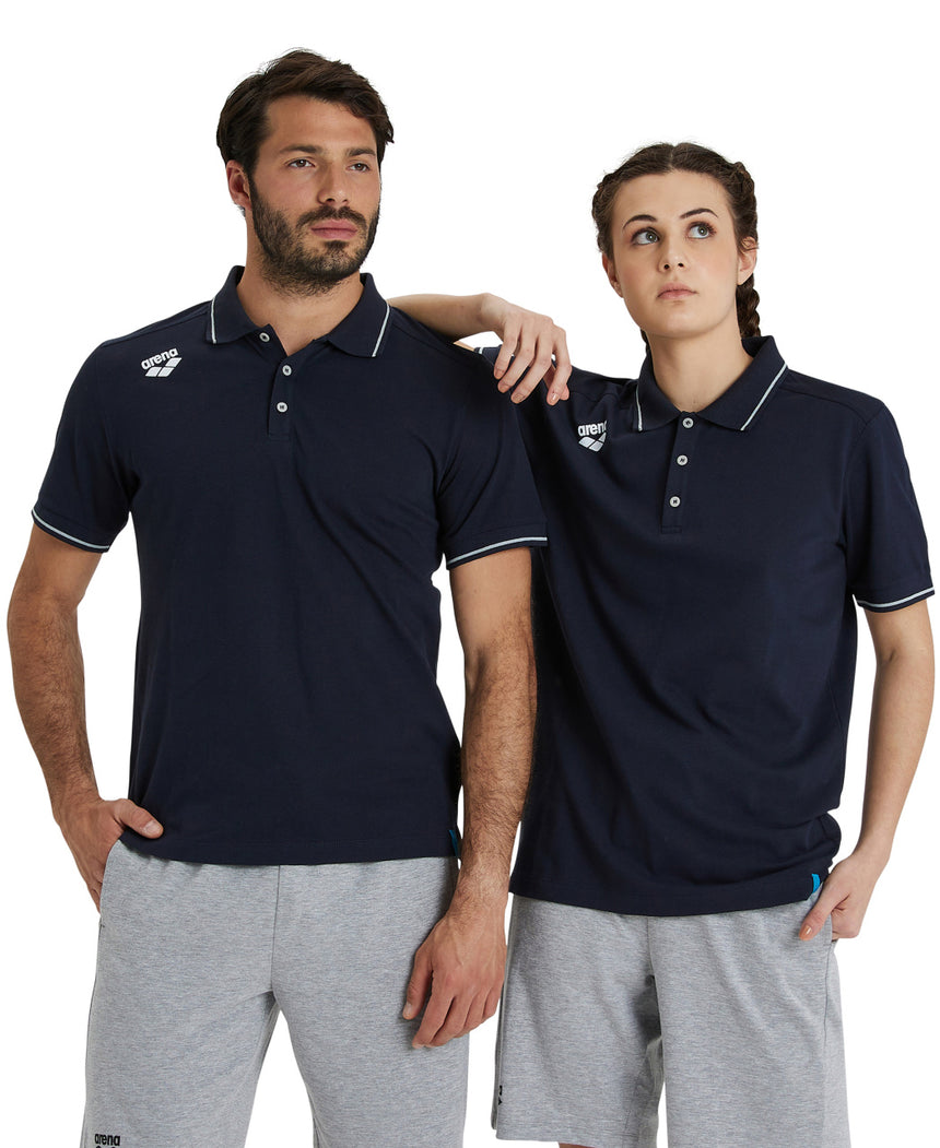Arena Poloshirt Team Solid Cotton Marine