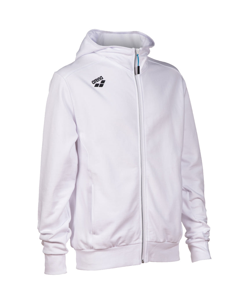 Arena Jas Team Hooded Jacket Panel Wit