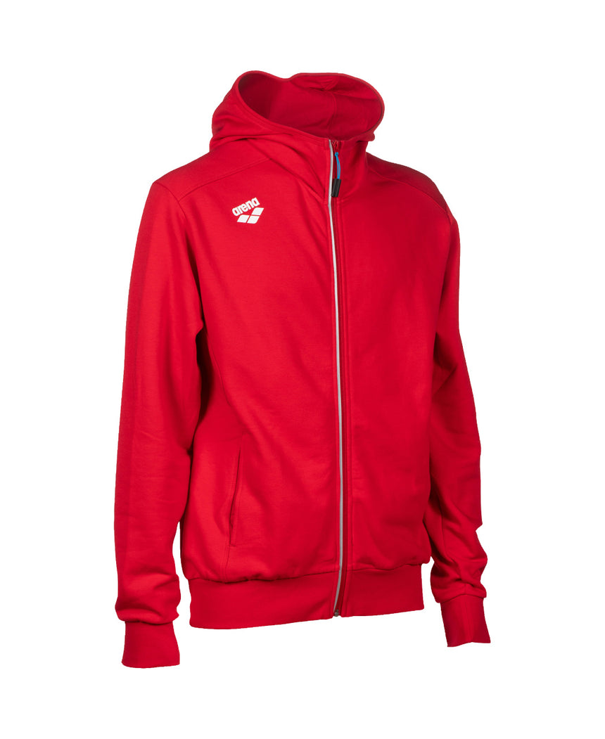 Arena Jas Team Hooded Jacket Panel Rood