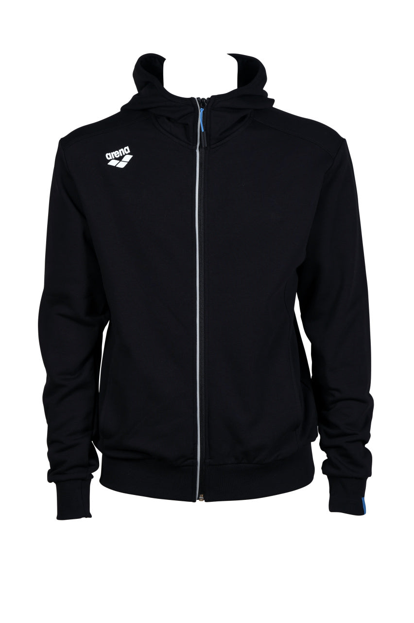 Arena Jas Team Hooded Jacket Panel Zwart