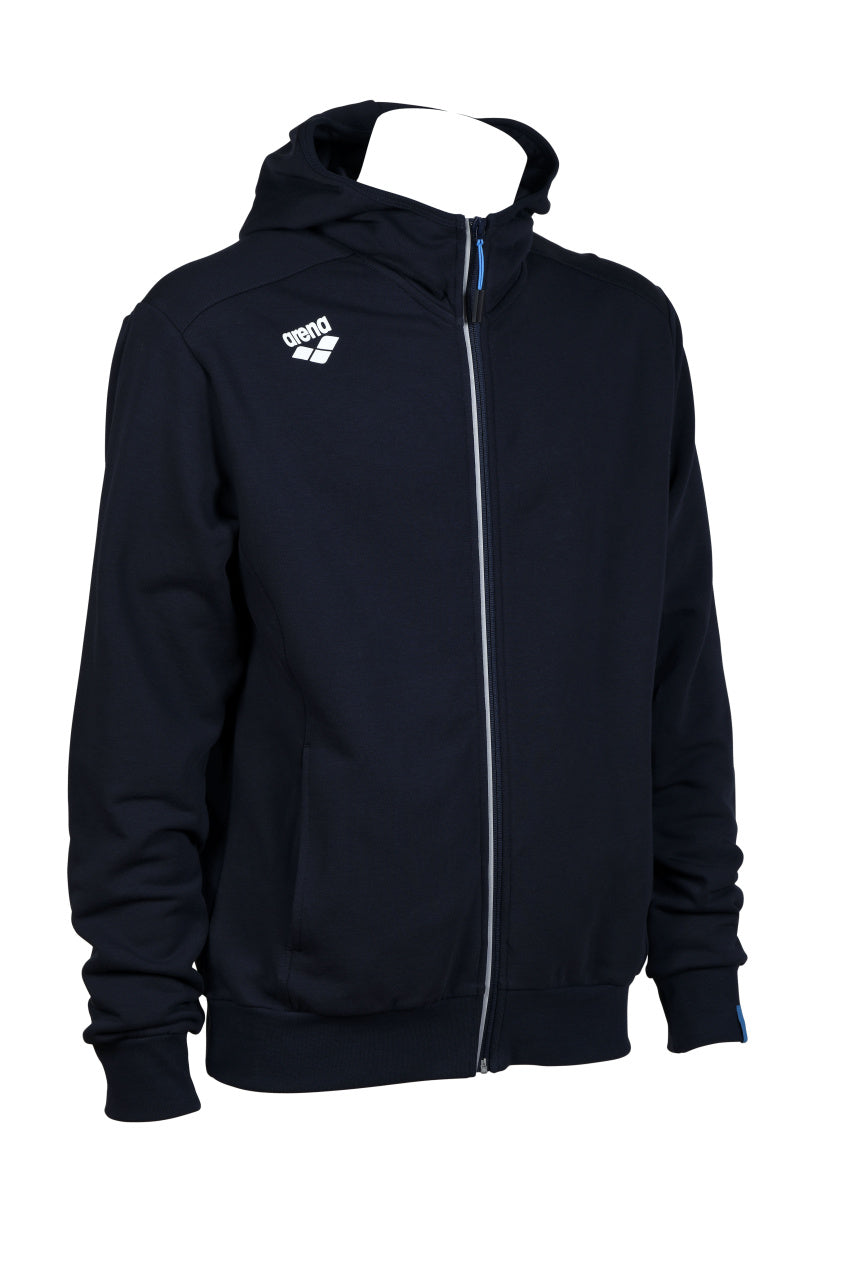 Arena Jas Team Hooded Jacket Panel Marine