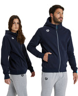 Arena Jas Team Hooded Jacket Panel Marine