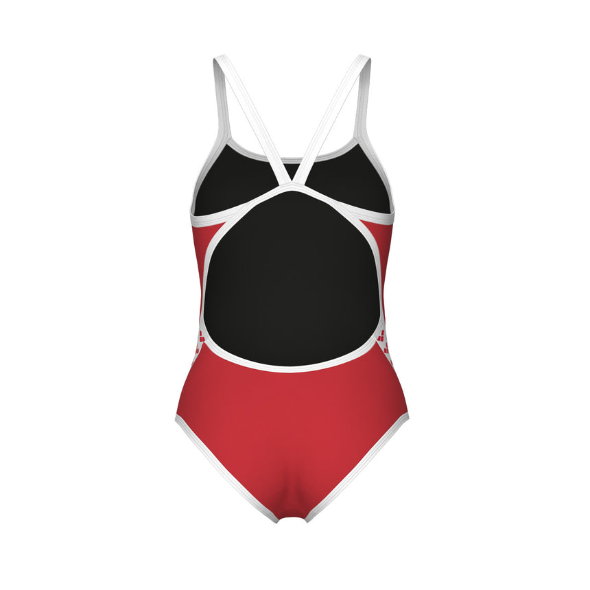 Arena Badpak Icons Super Fly Back Solid Rood/Wit