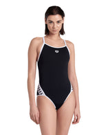 Arena Badpak Icons Super Fly Back Solid Zwart/Wit