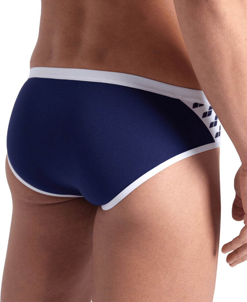 Arena Zwembroek Icons Slip Solid Navy/Wit