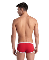 Arena Zwemboxer Icons Low Waist Short Solid Rood/Wit