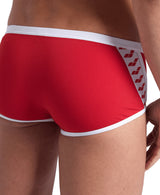 Arena Zwemboxer Icons Low Waist Short Solid Rood/Wit