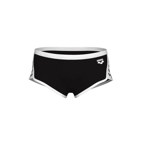 Arena Badeboxer Icons Low Waist Short Solid Schwarz/Weiß