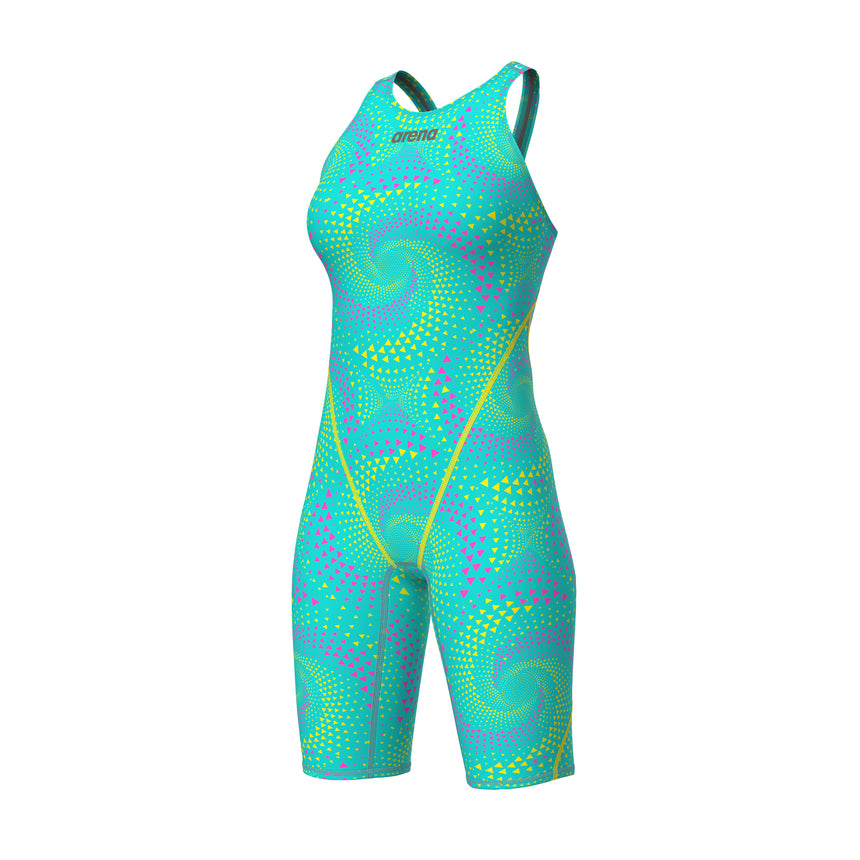 Arena Wedstrijdbadpak Powerskin ST Next Open Rug Limited Edition Fireflow/Blauwgroen