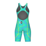 Arena Wedstrijdbadpak Powerskin ST Next Open Rug Limited Edition Fireflow/Blauwgroen