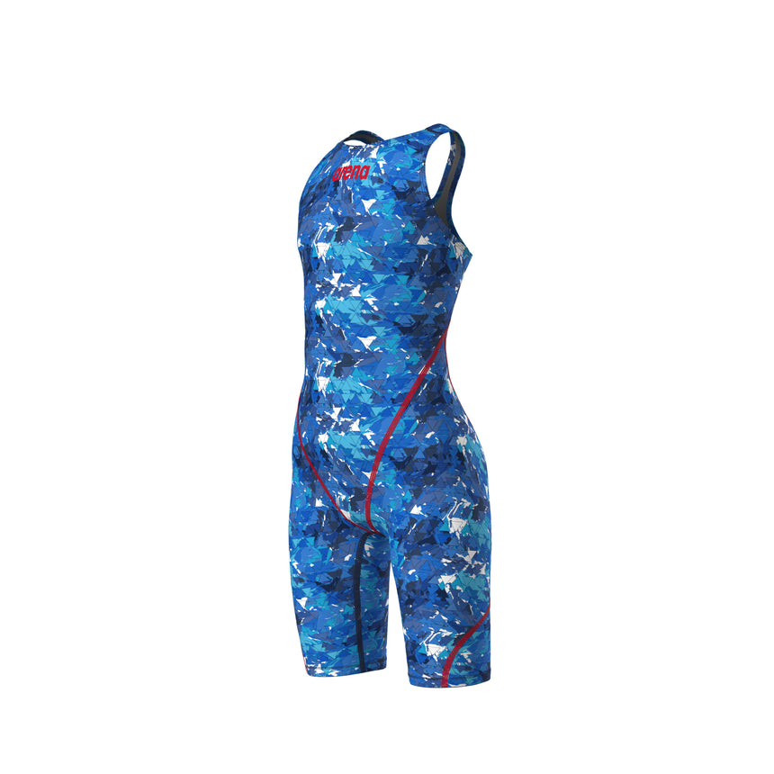 Arena Meisjes Wedstrijdbadpak Powerskin ST Next Open Rug Splashy