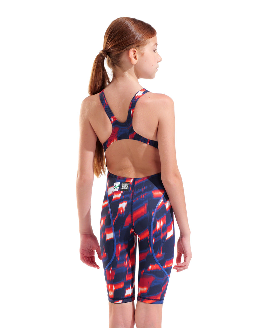 Arena Girls Powerskin ST Next Open Rug Red White Blue back model view