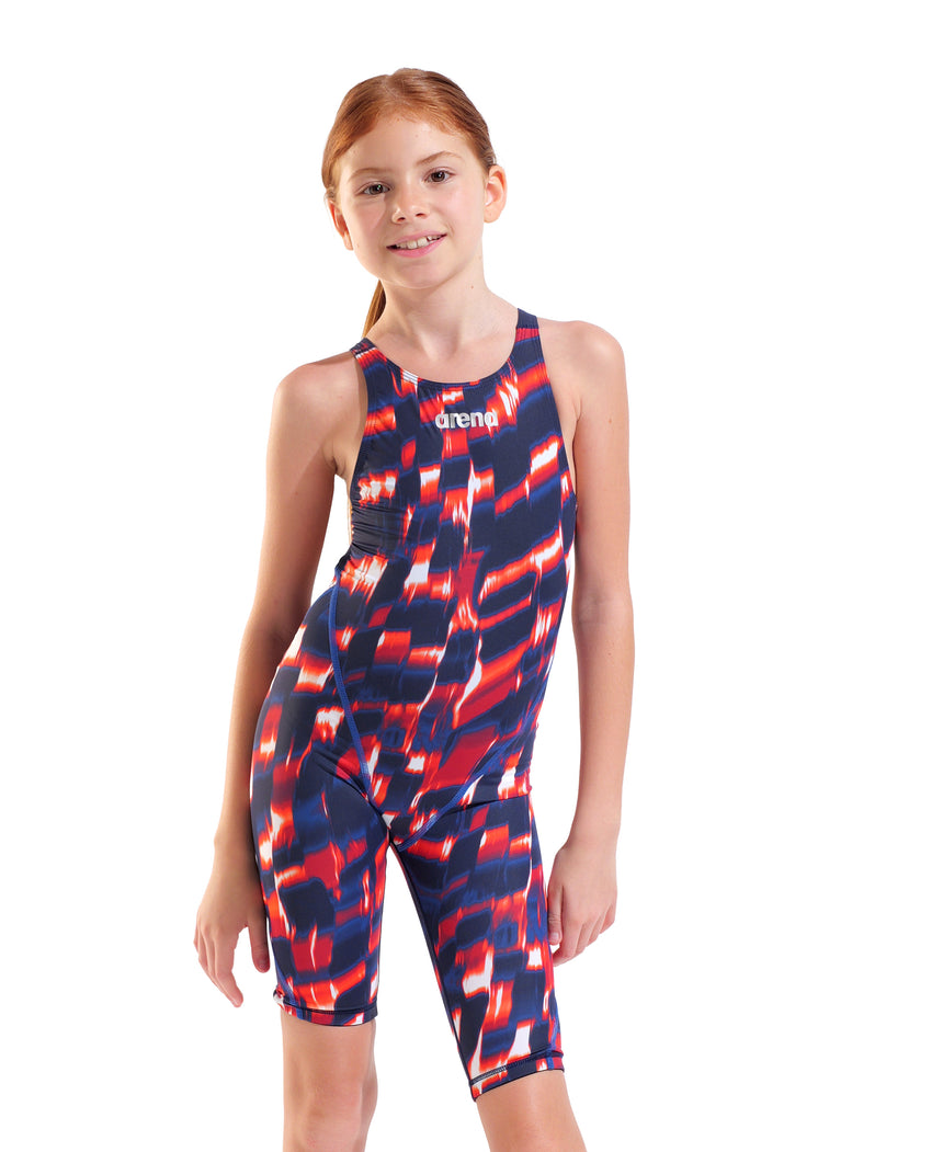 Arena Girls Powerskin ST Next Open Rug Red White Blue full model view