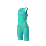 Arena Meisjes Wedstrijdbadpak Powerskin ST Next Open Rug Limited Edition Fireflow/Blauwgroen
