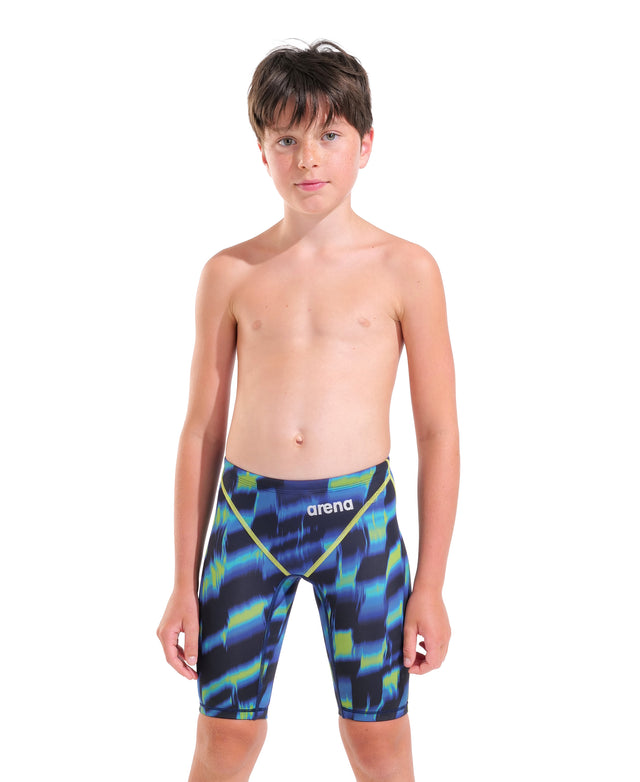 Arena Boys Powerskin ST Next Jammer Aqua Gleam front model view