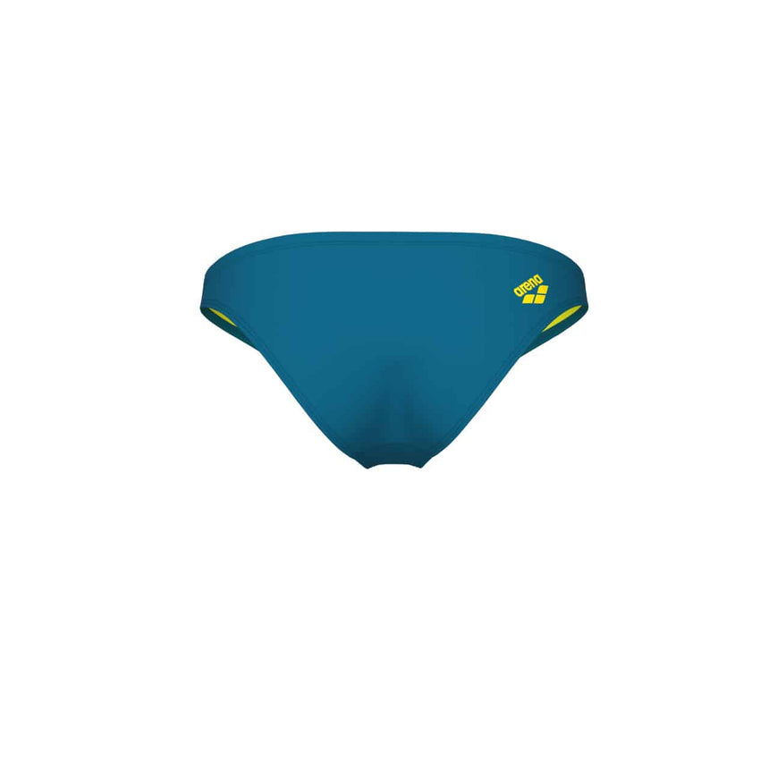 Arena Badeslip Real Brief R Blue Cosmo-Yellowstar