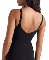 Arena Dames Badpak Jewel One Piece Low C Cup R Zwart Helderblauw