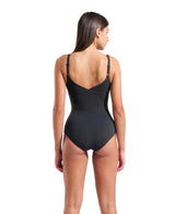 Arena Damen Badeanzug Jewel Low C Cup R Nacht/Grau/Leuchtblau