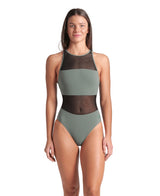 Arena Badpak Mesh Panel Vent Back Groen