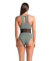 Arena Badpak Mesh Panel Vent Back Groen