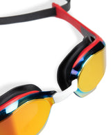 Arena Zwembril Cobra Edge Mirror Swipe Goud/Rood