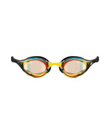 Arena Schwimmbrille Cobra Edge Swipe Mirror Gelb-Kupfer/Schwarz/Schwarz