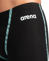 Arena Wedstrijdjammer Powerskin Primo Zwart/Blauwgroen