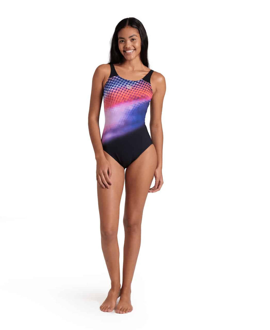 Arena W Bodylift Swimsuit Teresa U Back Cup black-fairy Rose
