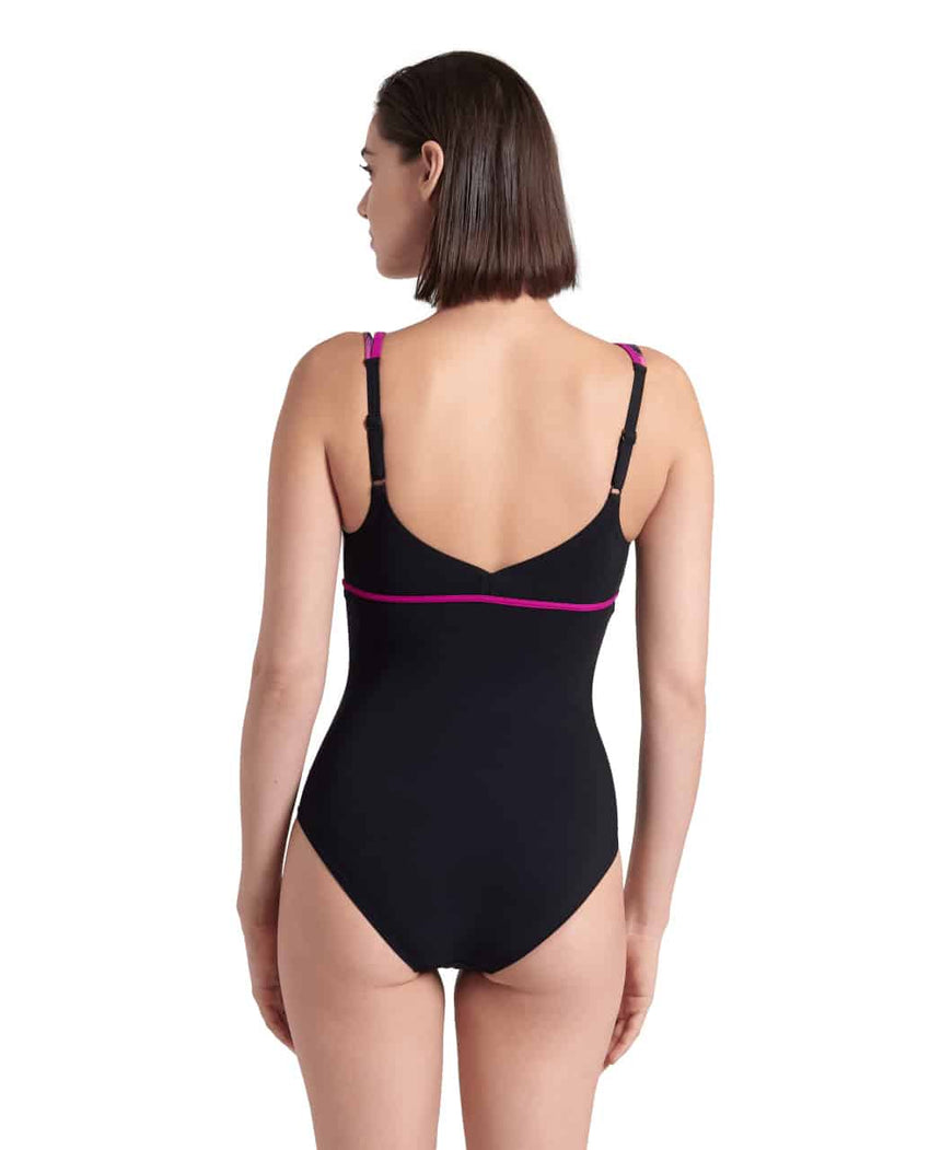 Arena W Bodylift Swimsuit Jennifer Wing Back C Black-Violet