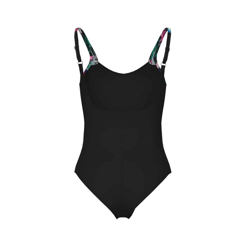 Arena W Bodylift Swimsuit Stefania Back C black-grape Violet