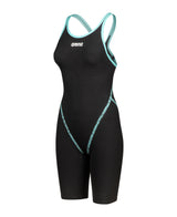 Arena wedstrijdbadpak Powerskin Primo Open Rug Zwart