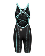 Arena wedstrijdbadpak Powerskin Primo Open Rug Zwart