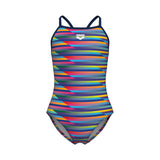 Arena Meisjes Badpak Racing Stripe Lightdrop Back Multi