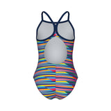Arena Meisjes Badpak Racing Stripe Lightdrop Back Multi